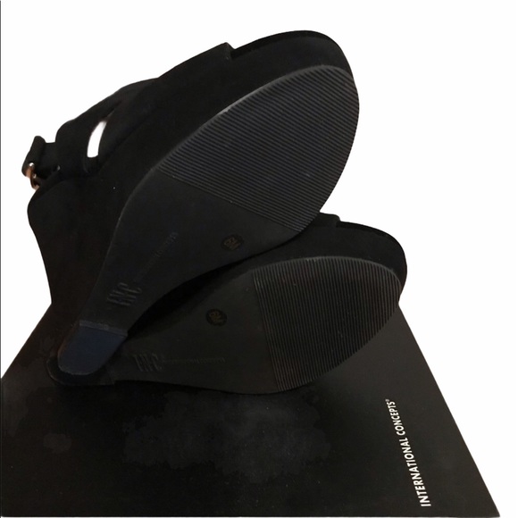 Inc International Black Platform Sandals - Picture 11 of 13